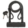 Antivol U à Clés 145 X 80 Mm + Câble Câble 100 Cm Ø 8 Mm