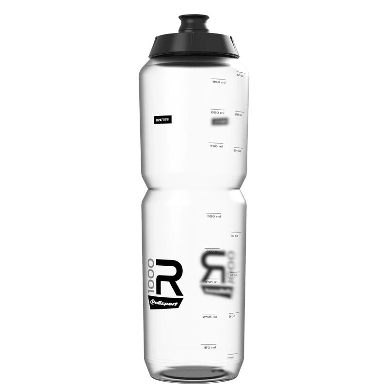 POLISPORT Bidon Cycliste R1000 Fil Transparent Avec échelle 1 POLISPORT Bidon Cycliste R1000 Fil Transparent Avec échelle