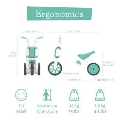 Bunzi : Porteur 3 Roues Convertible Et Première Draisienne 2 En 1 ! -Promos Vélos Boutique bunzi porteur 3 roues convertible et premiere draisienne 2 en 1 2