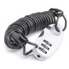 ROCKBROS Câble Antivol Casque Vélo Avec Code à 3 Chiffres Antivol Cadenas Pliable 90 Cm