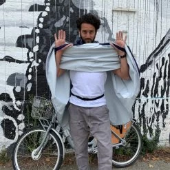 Cape De Pluie Vélo écoresponsable, Imperméable, Respirante, Unisexe - Cap Ferret -Promos Vélos Boutique cape de pluie velo ecoresponsable impermeable respirante unisexe cap ferret 4