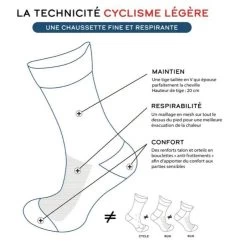 Chaussettes De Cyclisme JAUNE FLUO -Promos Vélos Boutique chaussettes de cyclisme jaune fluo 2