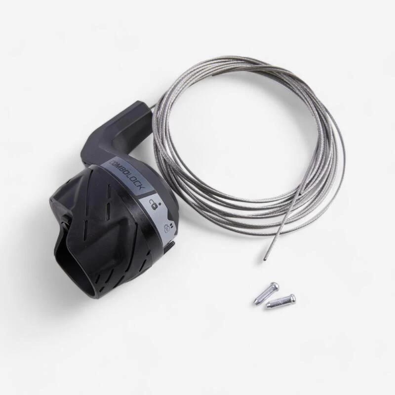 Rockrider COMBOLOCK 3 POSITIONS - 2 CABLES - TIRAGE 18MM V2 1 Rockrider COMBOLOCK 3 POSITIONS - 2 CABLES - TIRAGE 18MM V2