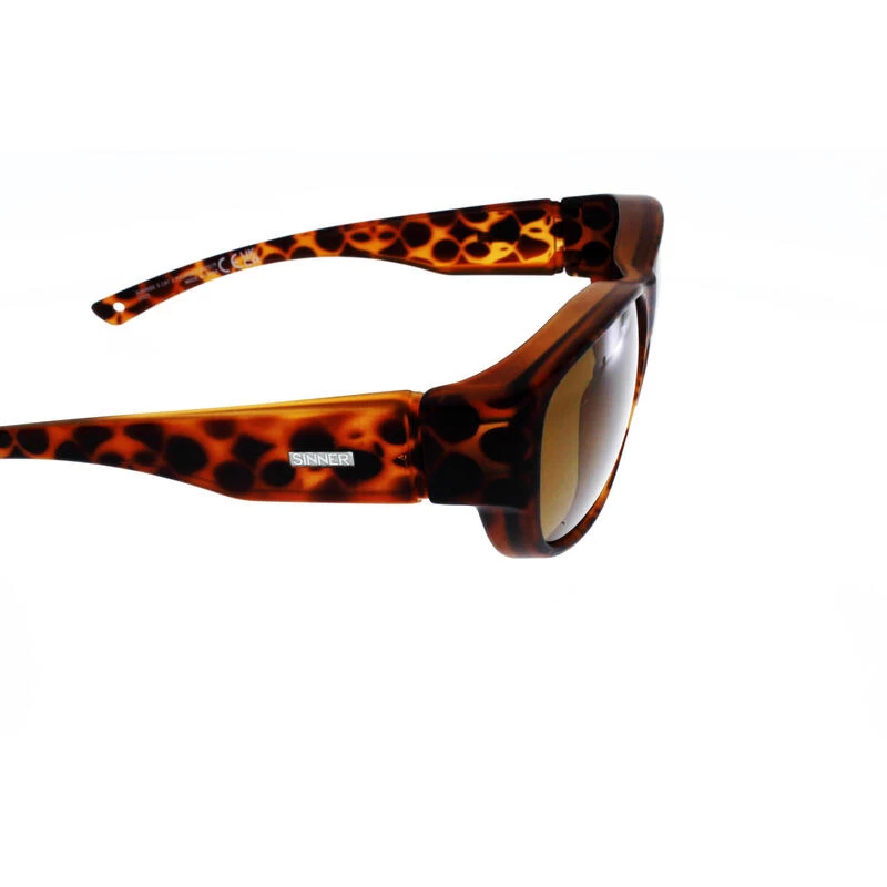 Fit Over, Sur-lunettes Sinner Sunrise S Ecaille Mat Catégorie 3 Polarisé 4 Fit Over, Sur-lunettes Sinner Sunrise S Ecaille Mat Catégorie 3 Polarisé – Image 4