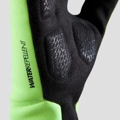GANTS VELO 500 MI-SAISON JAUNE FLUO -Promos Vélos Boutique gants velo 500 mi saison jaune fluo 3