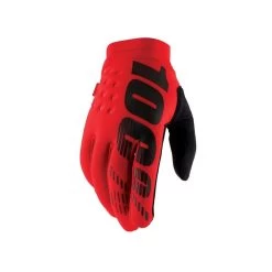 100% Gants Vélo Homme Brisker Rouge