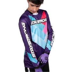 Stay Strong Maillot BMX Manches Longues Staystrong - Chevron Violet