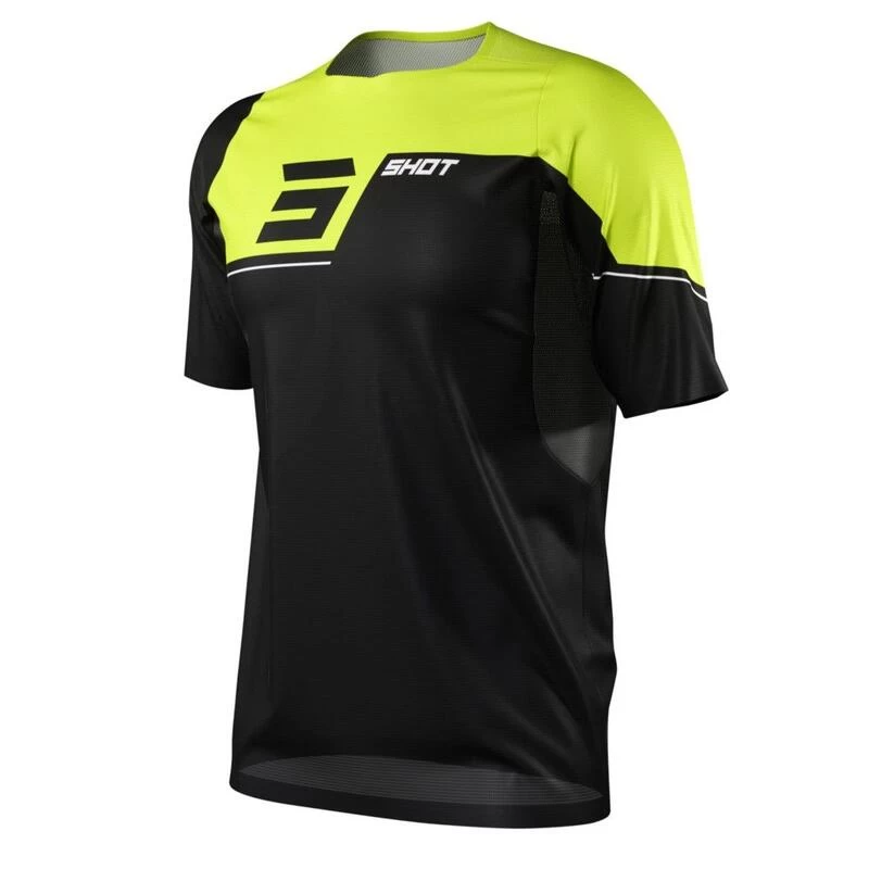 Maillot Manches Courtes Shot Revolt Noir/Jaune Enfant 1 Maillot Manches Courtes Shot Revolt Noir/Jaune Enfant