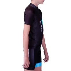 BTWIN Maillot Manches Courtes Vélo Enfant 700 Bleu -Promos Vélos Boutique maillot manches courtes velo enfant 700 bleu 2