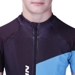 BTWIN Maillot Manches Courtes Vélo Enfant 700 Bleu -Promos Vélos Boutique maillot manches courtes velo enfant 700 bleu 5