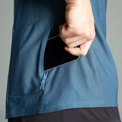 Rockrider MAILLOT MANCHES COURTES VELO VTT EXPL100 HOMME BLEU -Promos Vélos Boutique maillot manches courtes velo vtt expl100 homme bleu 3