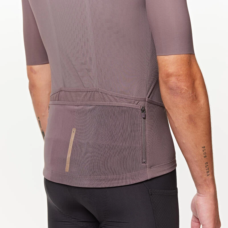 Maillot Vélo Route Manches Courtes été Homme - ENDURANCE ULTRA 2 Marron Quartz 4 Maillot Vélo Route Manches Courtes été Homme - ENDURANCE ULTRA 2 Marron Quartz – Image 4