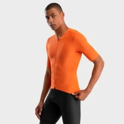 Maillot Vélo Ultraléger Homme Cyclisme SRX PRO Altea Orange Vif -Promos Vélos Boutique maillot velo ultraleger homme cyclisme srx pro altea orange vif 2