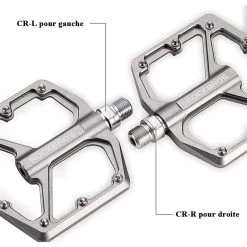 ROCKBROS Pédale Vélo En Alliage D'aluminium Pour Vélo Bicyclette Cyclisme VTT Titane -Promos Vélos Boutique pedale velo en alliage daluminium pour velo bicyclette cyclisme vtt titane 4