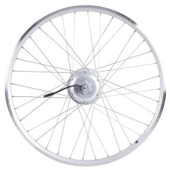 Roue Velo Ville 28 Pouces Arrière Double Parois Argente 36V Moteur B'Ebike 700