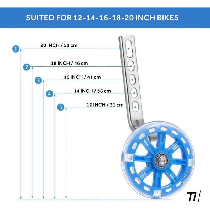 Roues D'entraînement Pour Vélo Pour Enfants De 12 à 20 Pouces - Noir 3 Roues D'entraînement Pour Vélo Pour Enfants De 12 à 20 Pouces - Noir – Image 3
