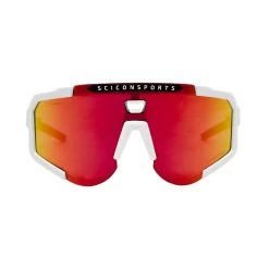 Scicon Aeroscope Lunettes De Sports (Blanc Brillant/Rouge Miroir) -Promos Vélos Boutique scicon aeroscope lunettes de sports blanc brillantrouge miroir 2