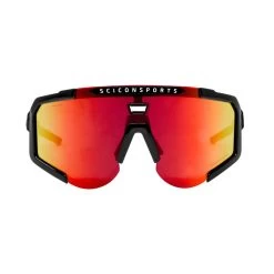 Scicon Aeroscope Lunettes De Sports (Noir Brillant/Rouge Miroir) -Promos Vélos Boutique scicon aeroscope lunettes de sports noir brillantrouge miroir 2