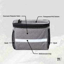 TIKKENS Sacoche De Guidon Vélo - Sacoche Amovible Avec Isolation - Imperméable -Promos Vélos Boutique tikkens sacoche de guidon velo sacoche amovible avec isolation impermeable 4