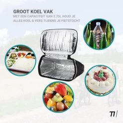 TIKKENS Sacoche De Guidon Vélo - Sacoche Amovible Avec Isolation - Imperméable -Promos Vélos Boutique tikkens sacoche de guidon velo sacoche amovible avec isolation impermeable 5