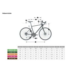 VELO ROUTE CYCLOTOURISTE RC500 MICROSHIFT 9V GRIS -Promos Vélos Boutique velo route cyclotouriste rc500 microshift 9v gris 3