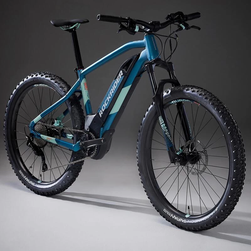 Rockrider Vélo VTT électrique Semi-rigide 27'5"+, E-ST 900 Turquoise 2 Rockrider Vélo VTT électrique Semi-rigide 27'5"+, E-ST 900 Turquoise – Image 2