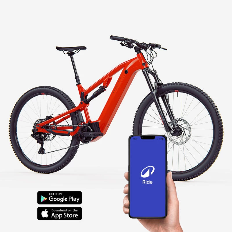 Rockrider Vélo VTT électrique Tout Suspendu 29" - E-EXPL 520 S Rouge Vif 2 Rockrider Vélo VTT électrique Tout Suspendu 29" - E-EXPL 520 S Rouge Vif – Image 2