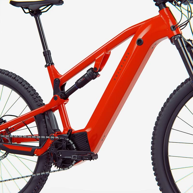 Rockrider Vélo VTT électrique Tout Suspendu 29" - E-EXPL 520 S Rouge Vif 4 Rockrider Vélo VTT électrique Tout Suspendu 29" - E-EXPL 520 S Rouge Vif – Image 4