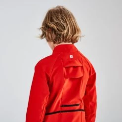 BTWIN VESTE VELO ENFANT 900 NOIRE ROUGE -Promos Vélos Boutique veste velo enfant 900 noire rouge 3