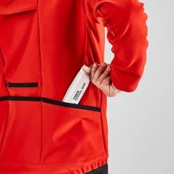 BTWIN VESTE VELO ENFANT 900 NOIRE ROUGE -Promos Vélos Boutique veste velo enfant 900 noire rouge 4