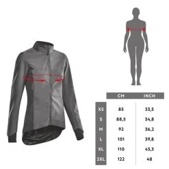 Rockrider VESTE VELO VTT HIVER FEMME ORANGE -Promos Vélos Boutique veste velo vtt hiver femme orange 5