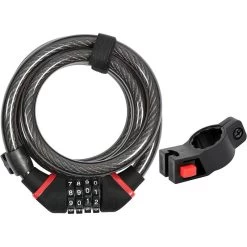 ZEFAL Zéfal K-Traz, Câble Antivol Vélo - Cadenas Vélo Avec Support - Cadenas Pour Vélo